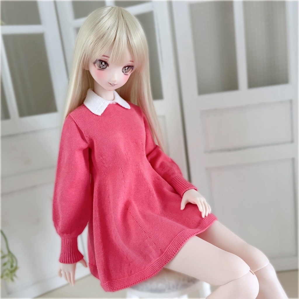 【予約商品】〔1/3size 〕White Collared Dress