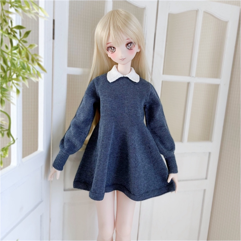 【予約商品】〔1/3size 〕White Collared Dress