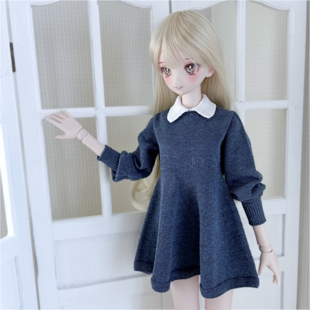【予約商品】〔1/3size 〕White Collared Dress