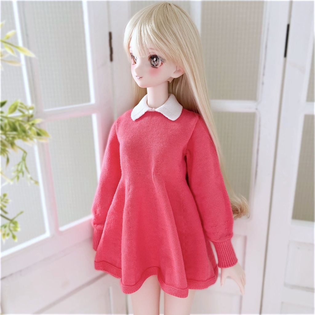 【予約商品】〔1/3size 〕White Collared Dress