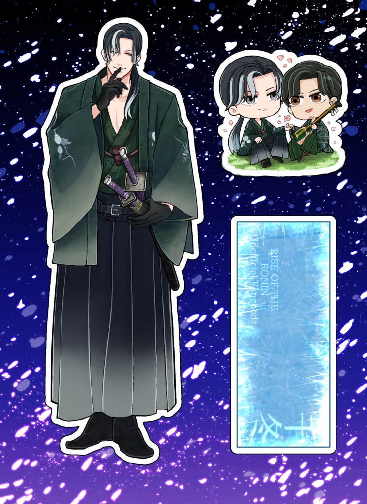 隠し刀「千冬」+ちっちゃな主高フレーム付きアクリルスタンド