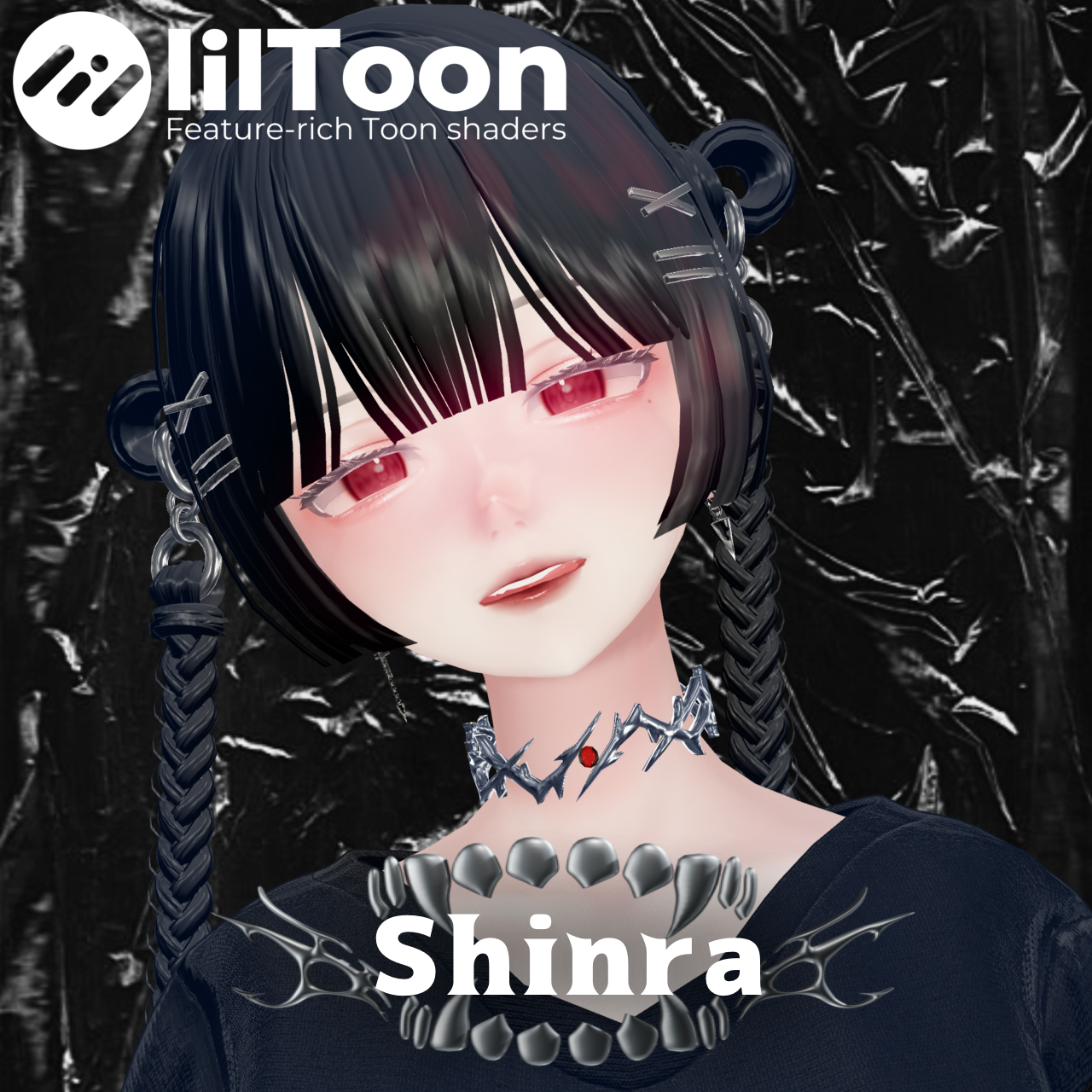 【4アバター対応】Mad Dog Choker/マッドドッグチョーカー【VRC想定】