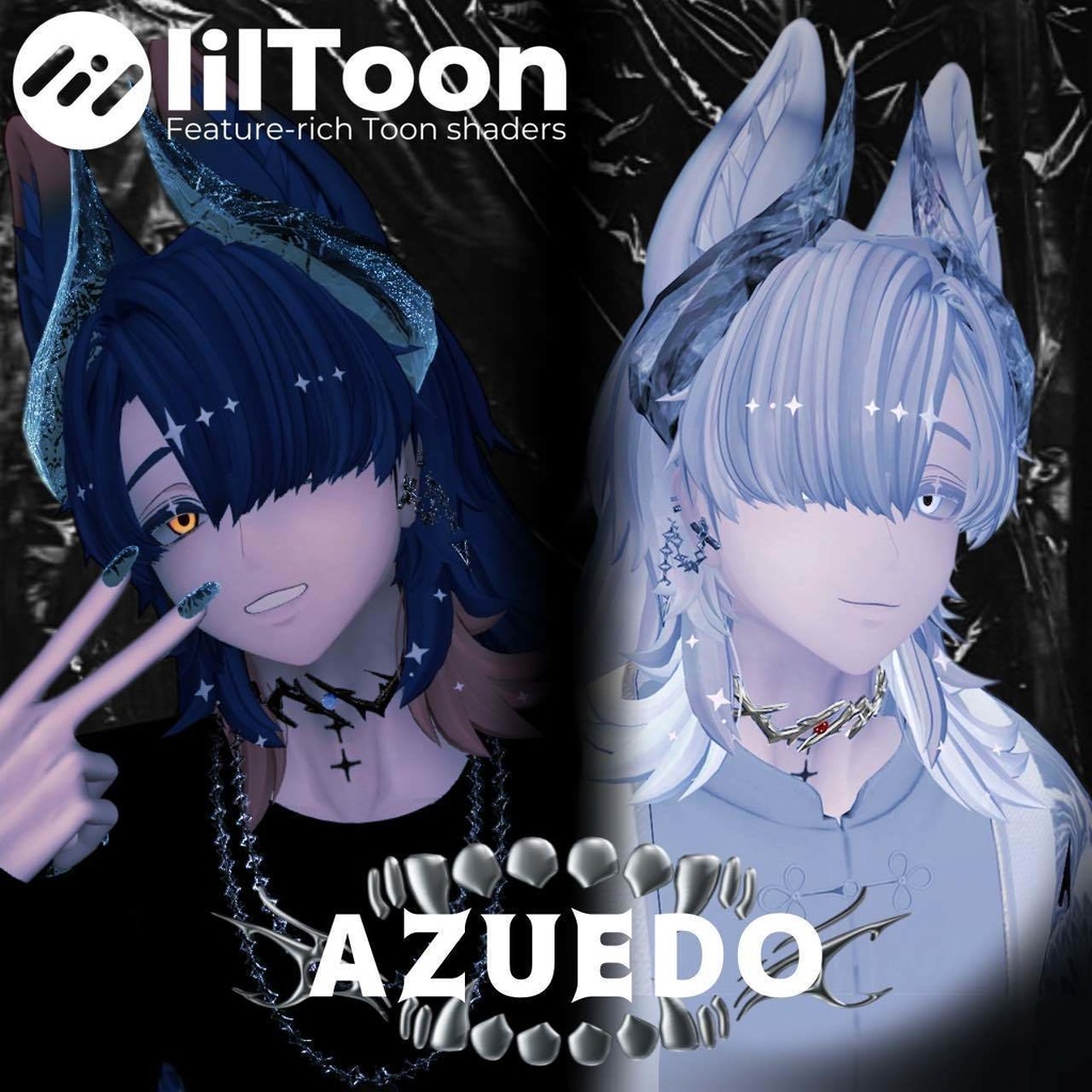 【4アバター対応】Mad Dog Choker/マッドドッグチョーカー【VRC想定】