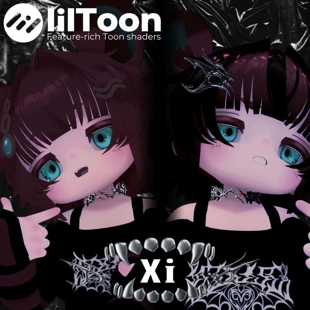 【4アバター対応】Mad Dog Choker/マッドドッグチョーカー【VRC想定】