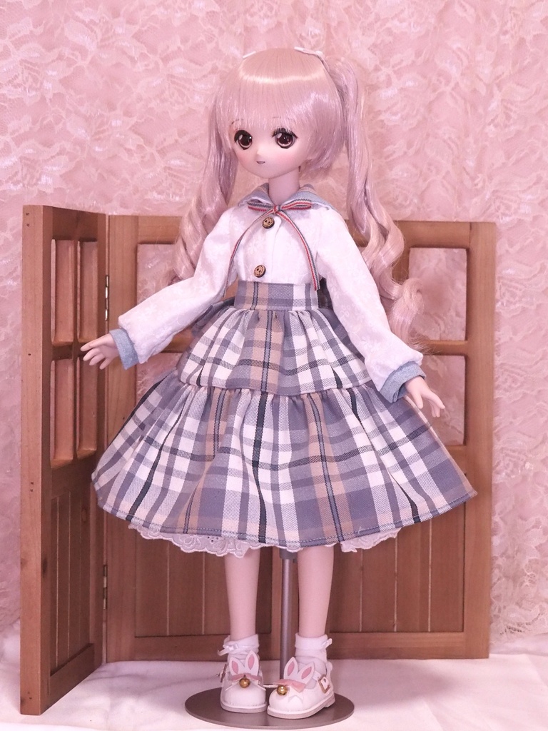 MDD・MSD 夏のさわやかおでかけコーデセット　青✖️チェック