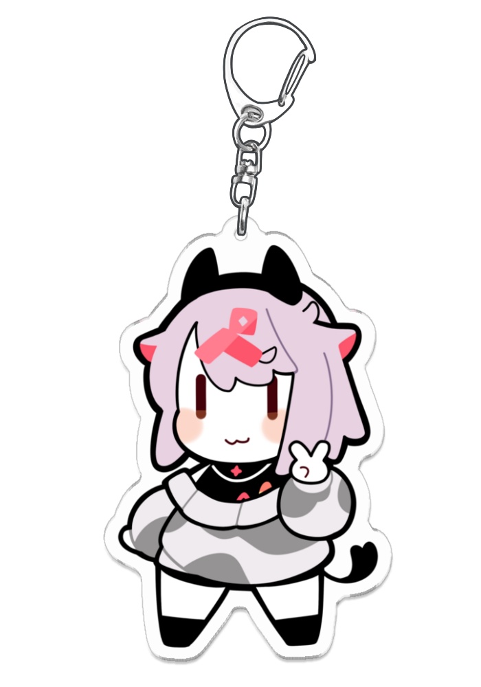 アクリルキーホルダー めうしおじさん(70 x 70mm)