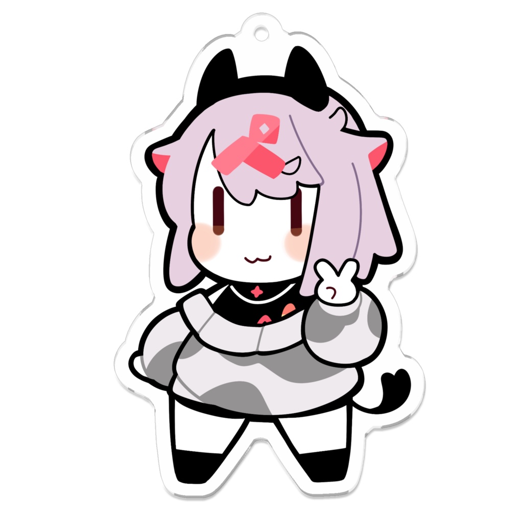アクリルキーホルダー めうしおじさん（70 x 70mm）