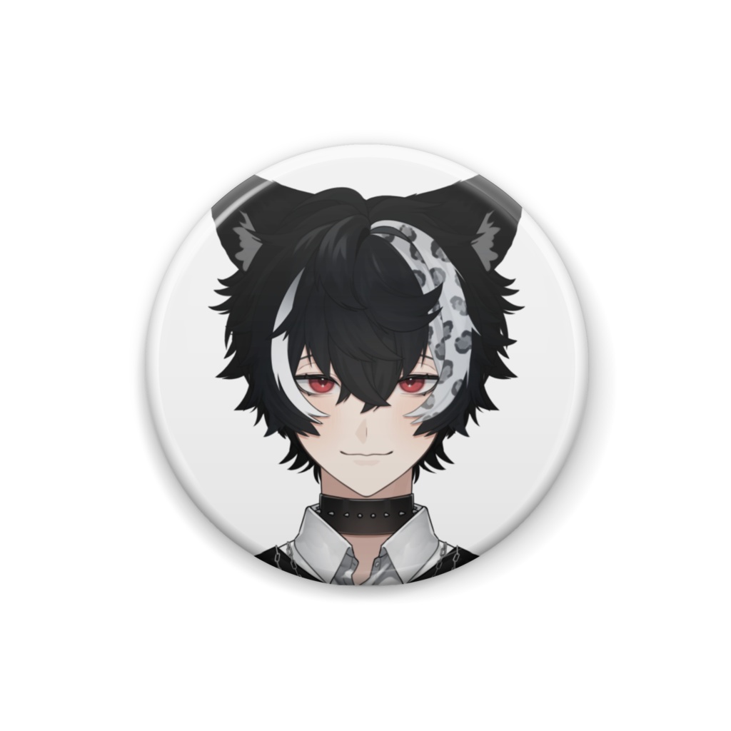 凛一 缶バッジ 黒