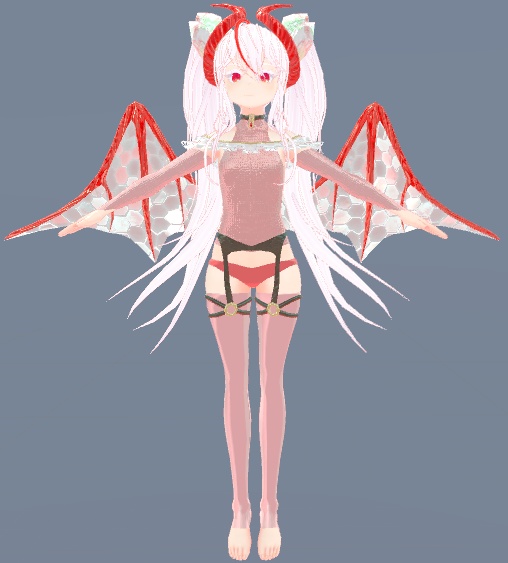 VRC想定3Dアバター【ニュエイ】ver1.021