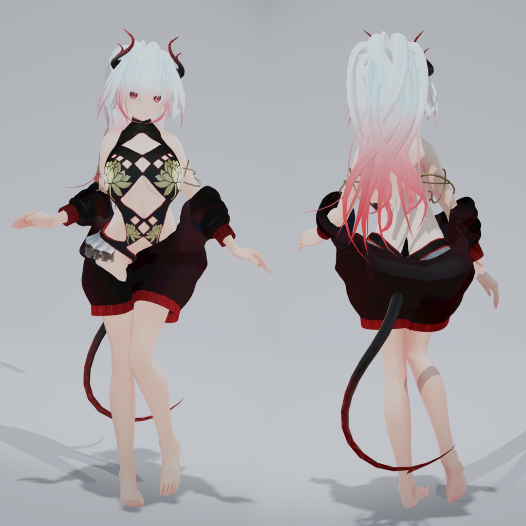 【VRC向け3Dモデル】アカシャ-Aakash-