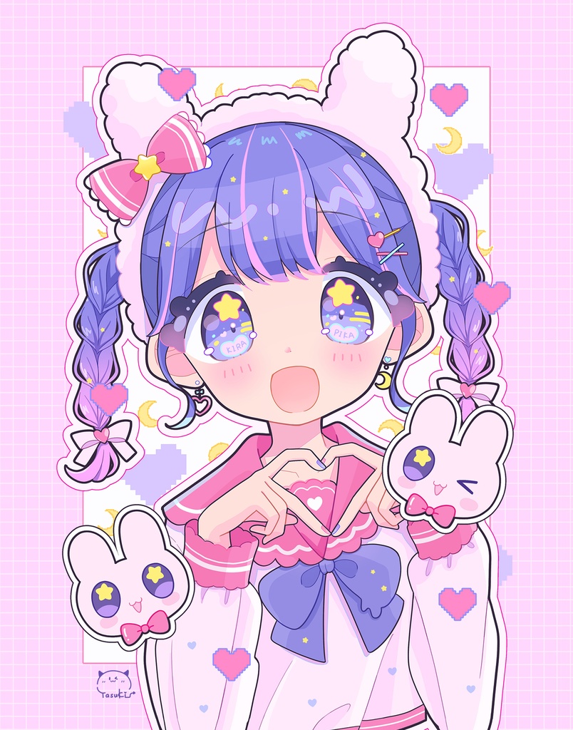 【予約受付:12月5日まで】ミニキャンバスアート(f0)ーキラちゃん