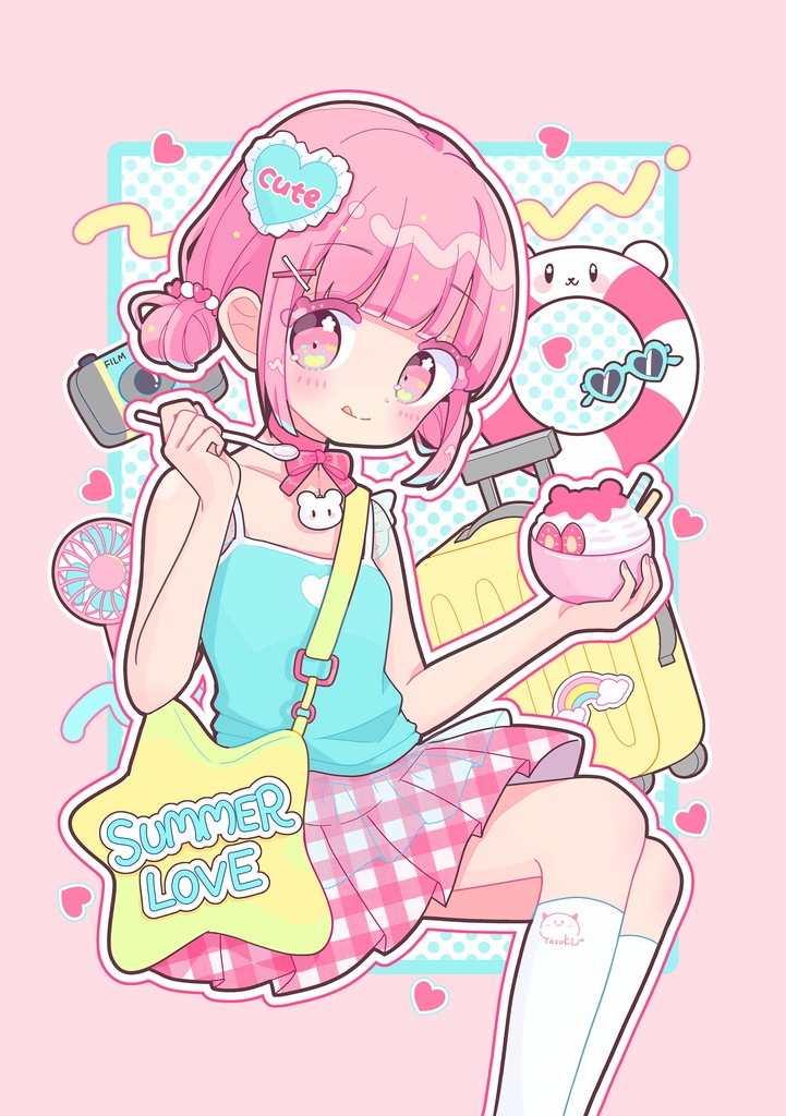 【予約受付:12月5日まで】ミニキャンバスアート(SM)ーSUMMER LOVE