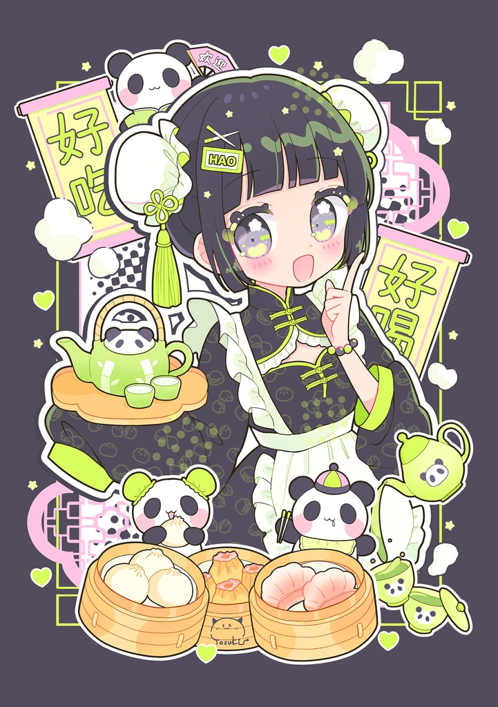 【予約受付：12月5日まで】ミニキャンバスアート（SM）ー中華喫茶