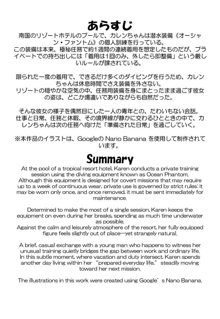 Agent Karen 小説Vol.23 プールサイドの非日常 Agent Karen Novel Vol.23 Extraordinary Poolside Moments