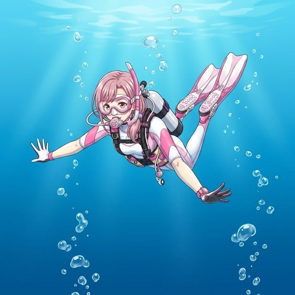 潜水女子 Vol.1 SAS ダイビング装備【水中を泳ぐ女性の美】 Diving Girls Vol.1 - SAS Diving Gear【The Beauty of Women Swimming Underwater】