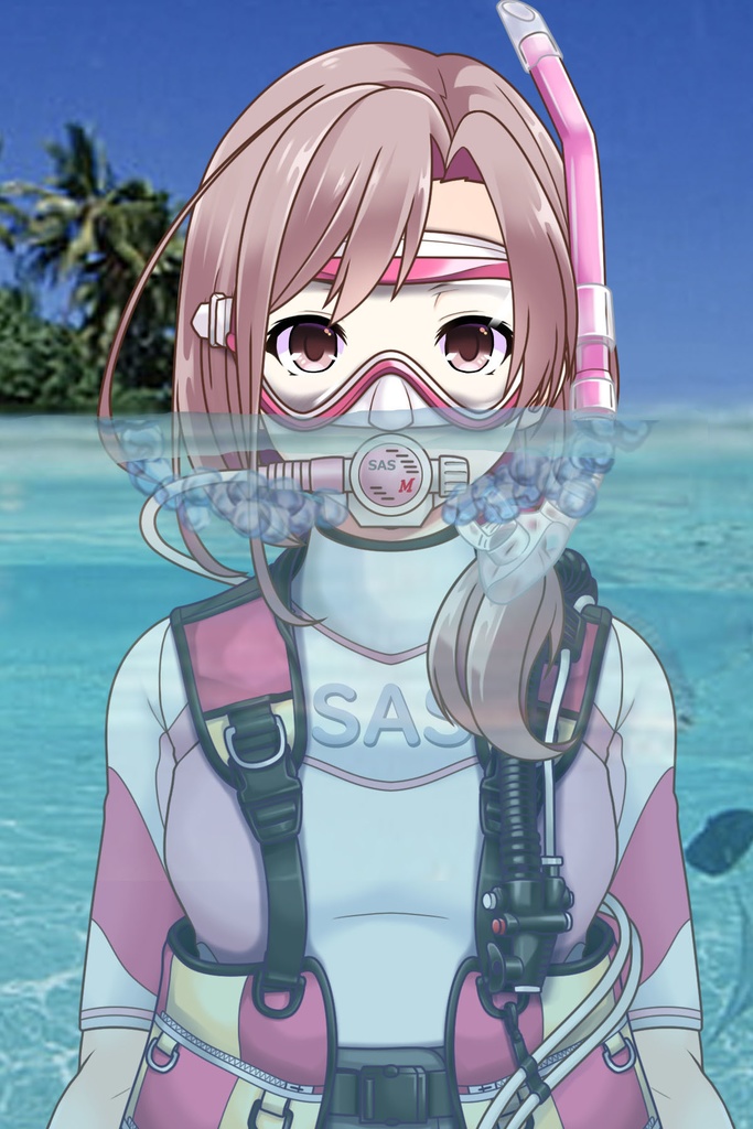 潜水女子 Vol.1 SAS ダイビング装備【水中を泳ぐ女性の美】 Diving Girls Vol.1 - SAS Diving Gear【The Beauty of Women Swimming Underwater】