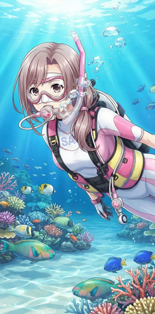 潜水女子 Vol.1 SAS ダイビング装備【水中を泳ぐ女性の美】 Diving Girls Vol.1 - SAS Diving Gear【The Beauty of Women Swimming Underwater】