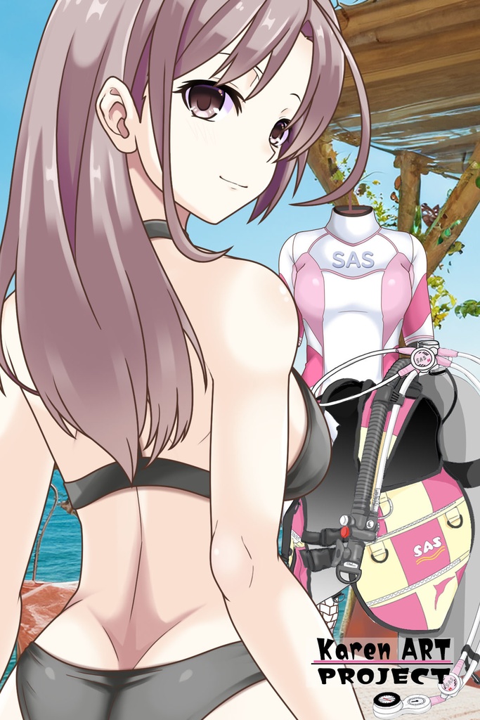 潜水女子 Vol.1 SAS ダイビング装備【水中を泳ぐ女性の美】 Diving Girls Vol.1 - SAS Diving Gear【The Beauty of Women Swimming Underwater】