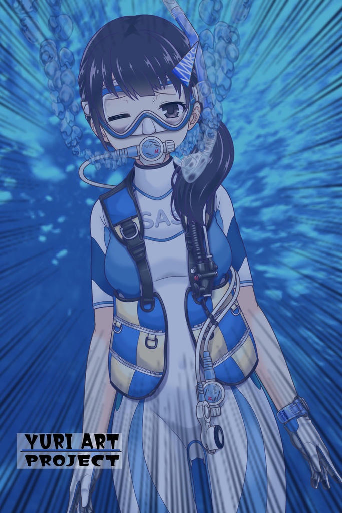 潜水女子 Vol.2 SAS ダイビング装備【水中を泳ぐ女性の美】 Diving Girls Vol.2 - SAS Diving Gear【The Beauty of Women Swimming Underwater】