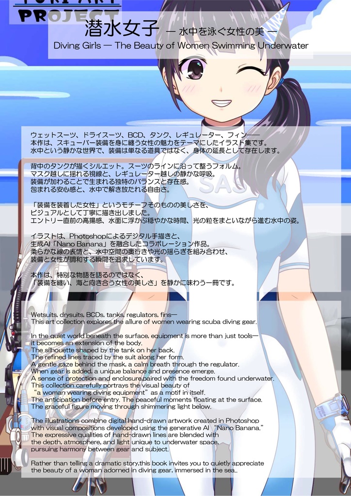 潜水女子 Vol.2 SAS ダイビング装備【水中を泳ぐ女性の美】 Diving Girls Vol.2 - SAS Diving Gear【The Beauty of Women Swimming Underwater】