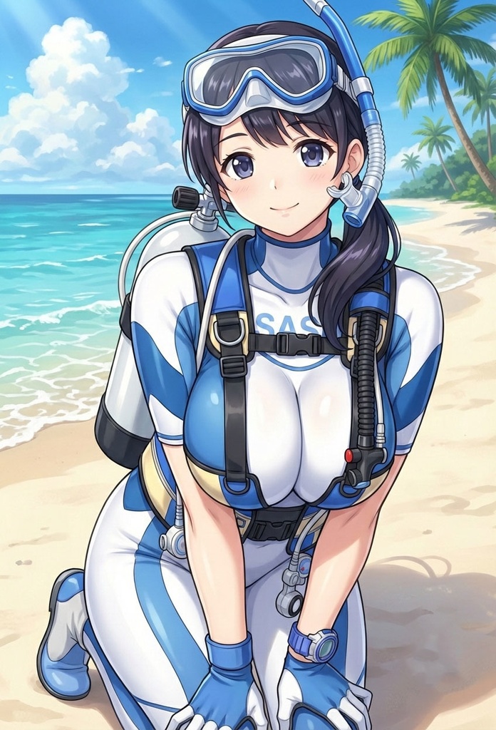 潜水女子 Vol.2 SAS ダイビング装備【水中を泳ぐ女性の美】 Diving Girls Vol.2 - SAS Diving Gear【The Beauty of Women Swimming Underwater】