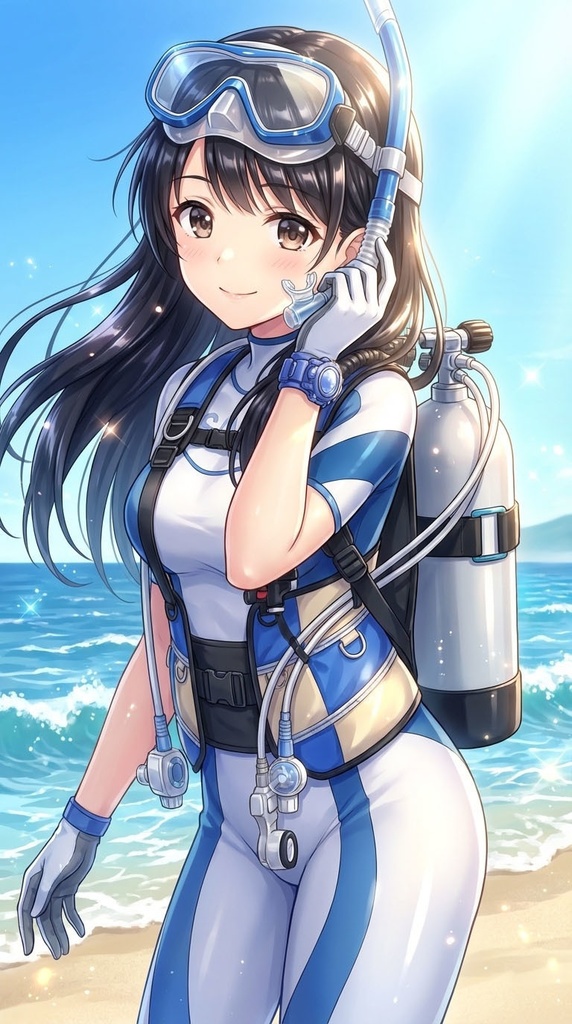 潜水女子 Vol.2 SAS ダイビング装備【水中を泳ぐ女性の美】 Diving Girls Vol.2 - SAS Diving Gear【The Beauty of Women Swimming Underwater】