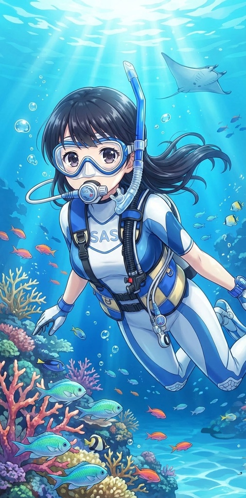 潜水女子 Vol.2 SAS ダイビング装備【水中を泳ぐ女性の美】 Diving Girls Vol.2 - SAS Diving Gear【The Beauty of Women Swimming Underwater】