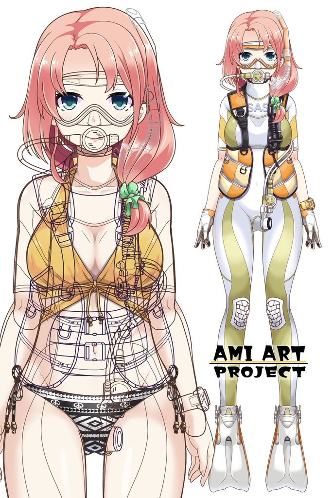 潜水女子 Vol.3 SAS ダイビング装備【水中を泳ぐ女性の美】 Diving Girls Vol.3 - SAS Diving Gear【The Beauty of Women Swimming Underwater】