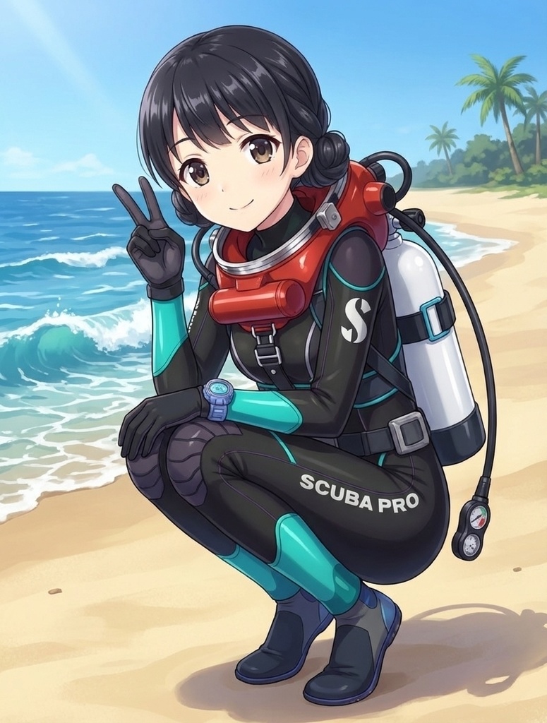 潜水女子 Vol.4 LAMAバブルヘルメット+SPro-WetSuit【水中を泳ぐ女性の美】 Diving Girls Vol.4 - LAMA-Bubble Helmet+SPro-WetSuit【The Beauty of Women Swimming Underwater】