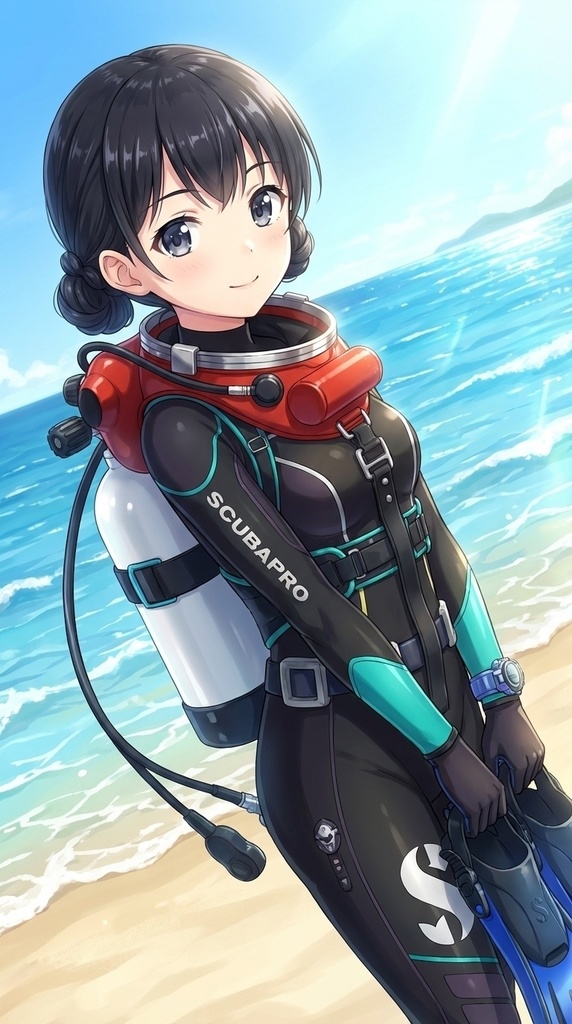 潜水女子 Vol.4 LAMAバブルヘルメット+SPro-WetSuit【水中を泳ぐ女性の美】 Diving Girls Vol.4 - LAMA-Bubble Helmet+SPro-WetSuit【The Beauty of Women Swimming Underwater】