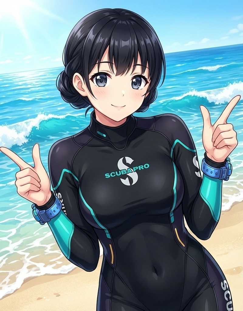 潜水女子 Vol.4 LAMAバブルヘルメット+SPro-WetSuit【水中を泳ぐ女性の美】 Diving Girls Vol.4 - LAMA-Bubble Helmet+SPro-WetSuit【The Beauty of Women Swimming Underwater】