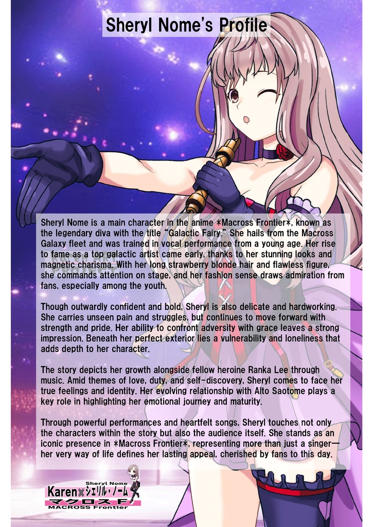 装備系女子 Vol.20 シェリル・ノーム【マクロスF】 Gear-loving girls Vol.20 - Sheryl Nome【MACROSS Frontier】