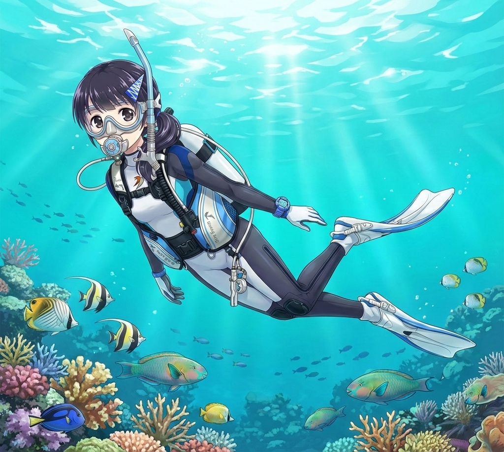 潜水女子 Vol.6 BISM-GEAR+BISM-WetSuit【水中を泳ぐ女性の美】 Diving Girls Vol.6 - BISM-GEAR+BISM-WetSuit【The Beauty of Women Swimming Underwater】