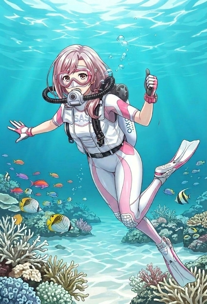 潜水女子 Vol.7 FIENO-GEAR+SAS-WetSuit【水中を泳ぐ女性の美】 Diving Girls Vol.7 - FIENO-GEAR+SAS-WetSuit【The Beauty of Women Swimming Underwater】