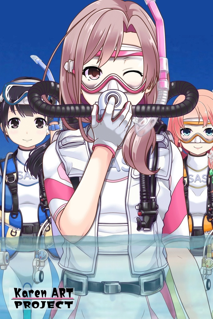 潜水女子 Vol.7 FIENO-GEAR+SAS-WetSuit【水中を泳ぐ女性の美】 Diving Girls Vol.7 - FIENO-GEAR+SAS-WetSuit【The Beauty of Women Swimming Underwater】