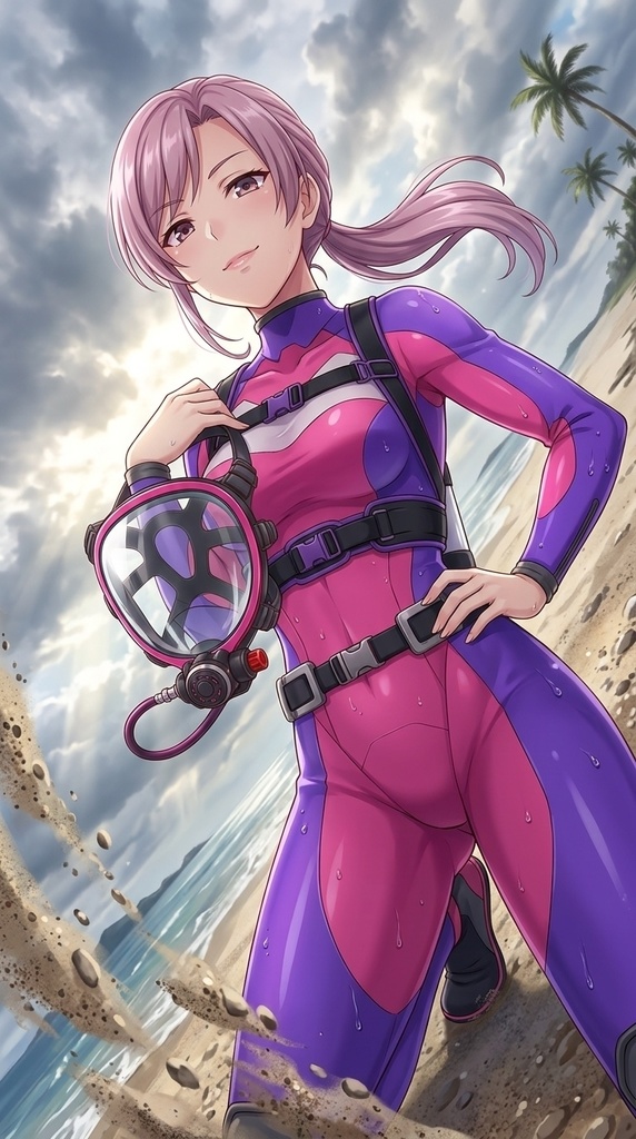 潜水女子 Vol.8 Full Face Mask-Diving GEAR【水中を泳ぐ女性の美】 Diving Girls Vol.8 - Full Face Mask-Diving GEAR【The Beauty of Women Swimming Underwater】