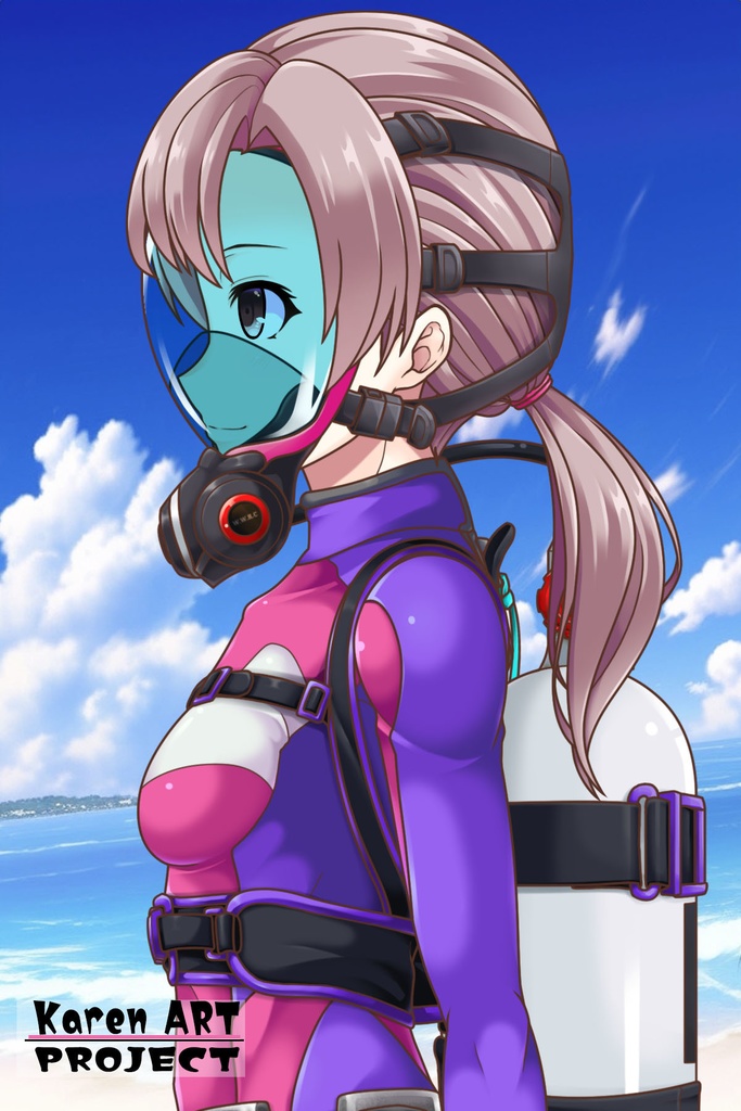 潜水女子 Vol.8 Full Face Mask-Diving GEAR【水中を泳ぐ女性の美】 Diving Girls Vol.8 - Full Face Mask-Diving GEAR【The Beauty of Women Swimming Underwater】