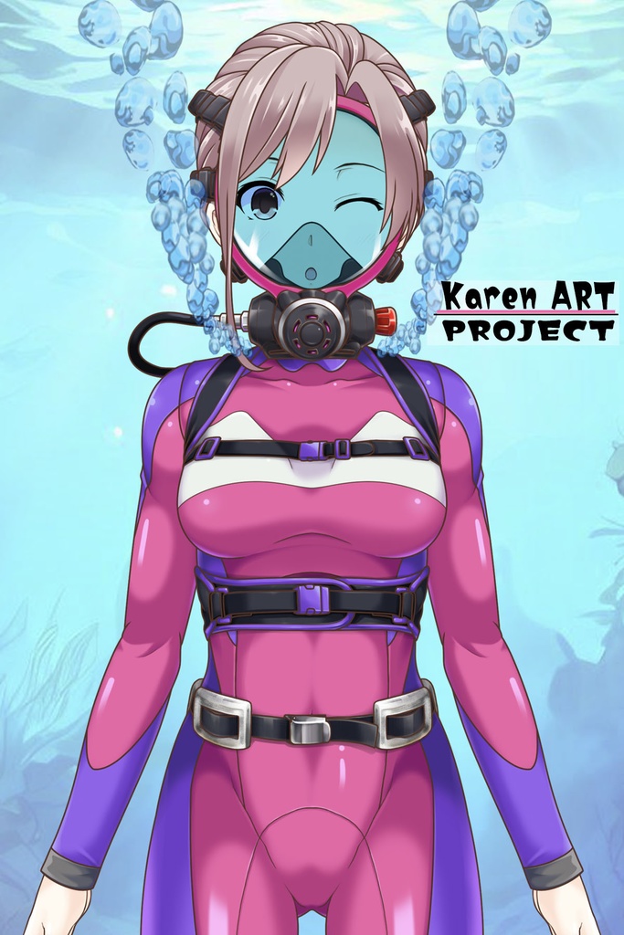 潜水女子 Vol.8 Full Face Mask-Diving GEAR【水中を泳ぐ女性の美】 Diving Girls Vol.8 - Full Face Mask-Diving GEAR【The Beauty of Women Swimming Underwater】