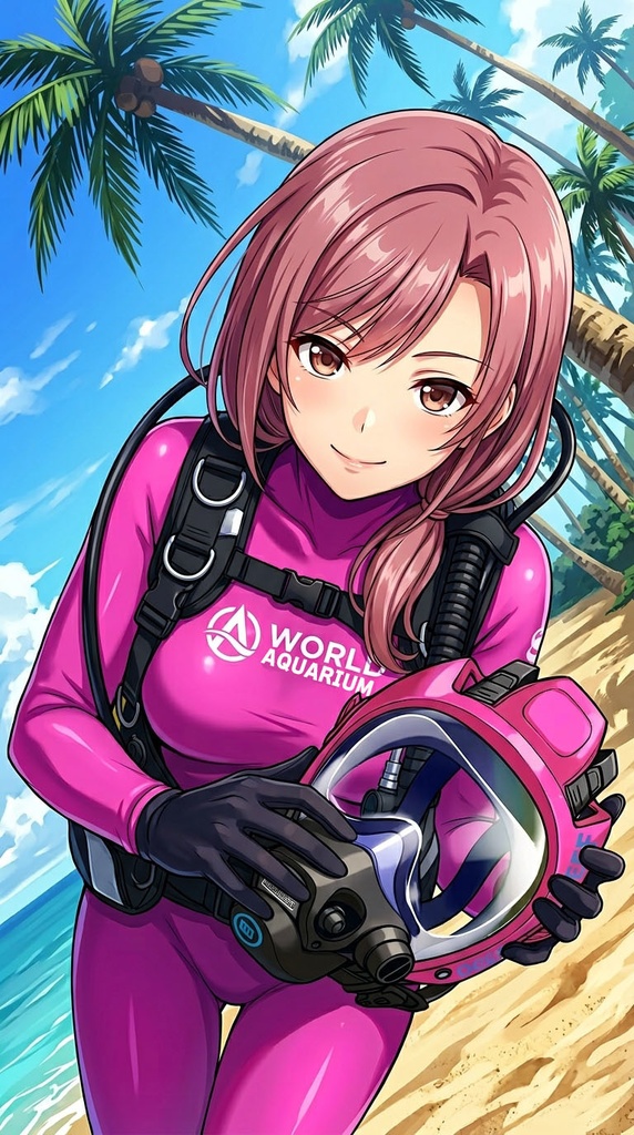 潜水女子 Vol.9 OCEAN REEF Full Face Mask-Diving GEAR【水中を泳ぐ女性の美】 Diving Girls Vol.9 - OCEAN REEF Full Face Mask-Diving GEAR【The Beauty of Women Swimming Underwater】