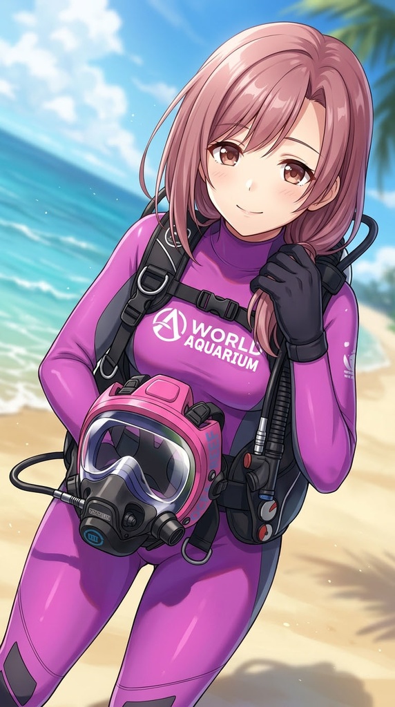 潜水女子 Vol.9 OCEAN REEF Full Face Mask-Diving GEAR【水中を泳ぐ女性の美】 Diving Girls Vol.9 - OCEAN REEF Full Face Mask-Diving GEAR【The Beauty of Women Swimming Underwater】