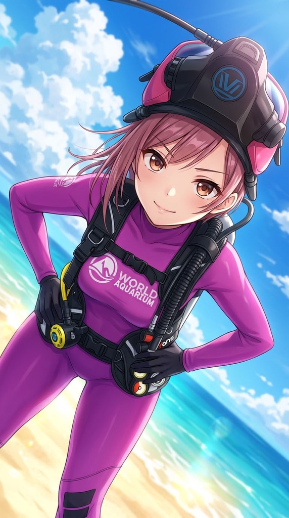 潜水女子 Vol.9 OCEAN REEF Full Face Mask-Diving GEAR【水中を泳ぐ女性の美】 Diving Girls Vol.9 - OCEAN REEF Full Face Mask-Diving GEAR【The Beauty of Women Swimming Underwater】