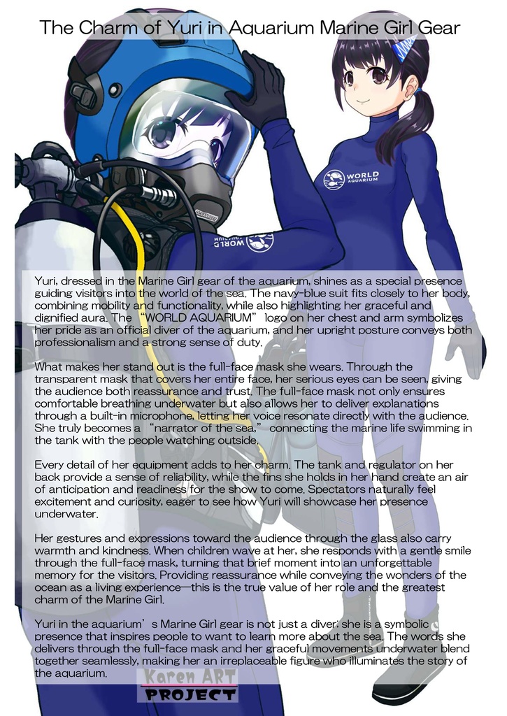 潜水女子 Vol.10 OCEAN REEF Full Face Mask-Diving GEAR【水中を泳ぐ女性の美】 Diving Girls Vol.10 - OCEAN REEF Full Face Mask-Diving GEAR【The Beauty of Women Swimming Underwater】