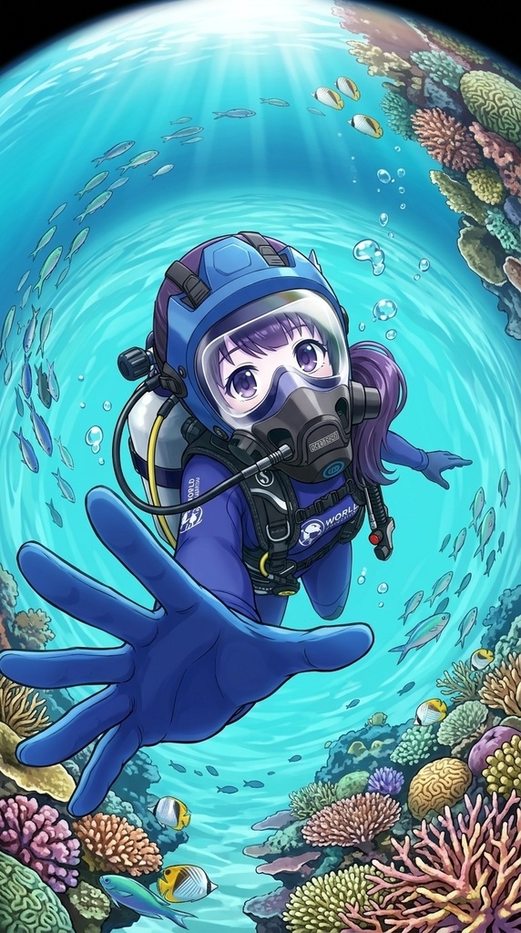 潜水女子 Vol.10 OCEAN REEF Full Face Mask-Diving GEAR【水中を泳ぐ女性の美】 Diving Girls Vol.10 - OCEAN REEF Full Face Mask-Diving GEAR【The Beauty of Women Swimming Underwater】