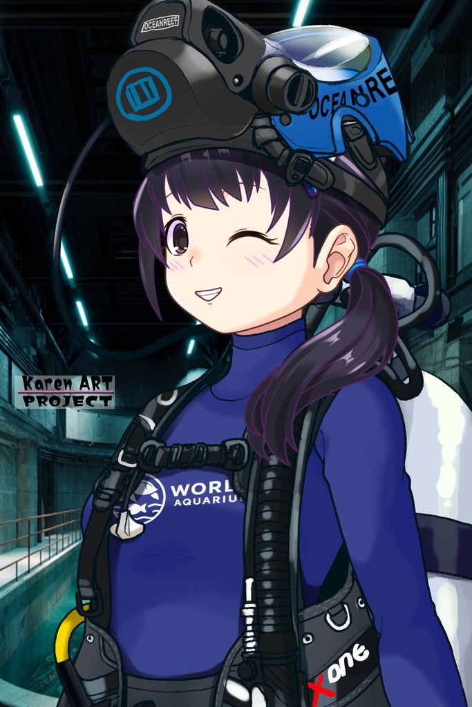 潜水女子 Vol.10 OCEAN REEF Full Face Mask-Diving GEAR【水中を泳ぐ女性の美】 Diving Girls Vol.10 - OCEAN REEF Full Face Mask-Diving GEAR【The Beauty of Women Swimming Underwater】