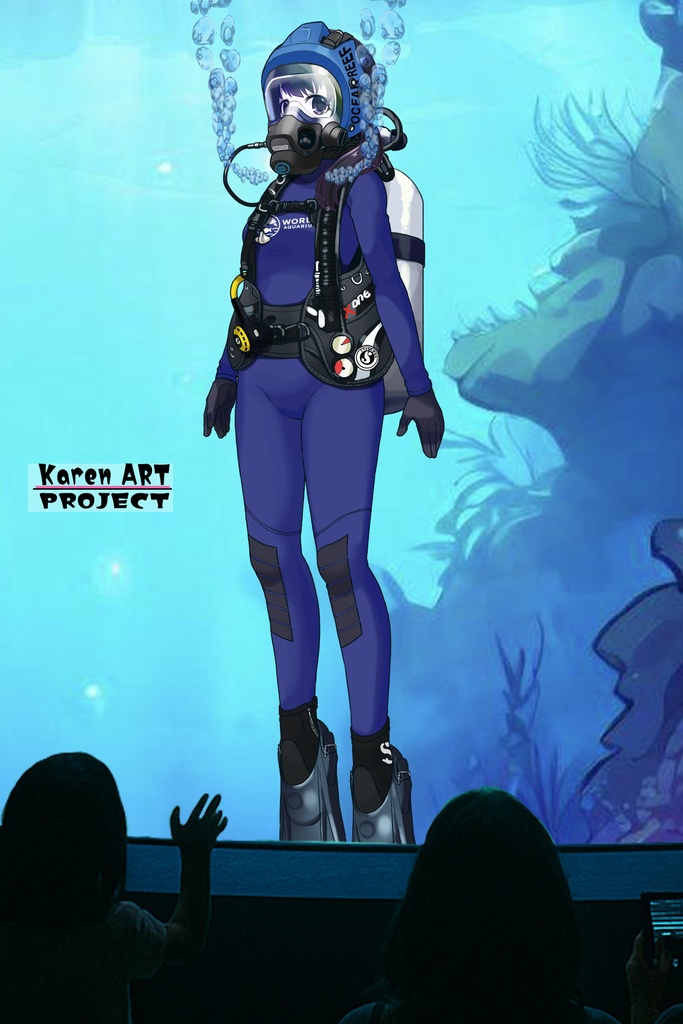 潜水女子 Vol.10 OCEAN REEF Full Face Mask-Diving GEAR【水中を泳ぐ女性の美】 Diving Girls Vol.10 - OCEAN REEF Full Face Mask-Diving GEAR【The Beauty of Women Swimming Underwater】