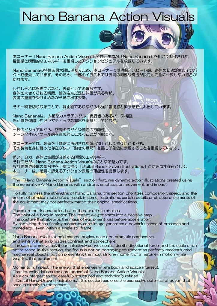 潜水女子 Vol.10 OCEAN REEF Full Face Mask-Diving GEAR【水中を泳ぐ女性の美】 Diving Girls Vol.10 - OCEAN REEF Full Face Mask-Diving GEAR【The Beauty of Women Swimming Underwater】