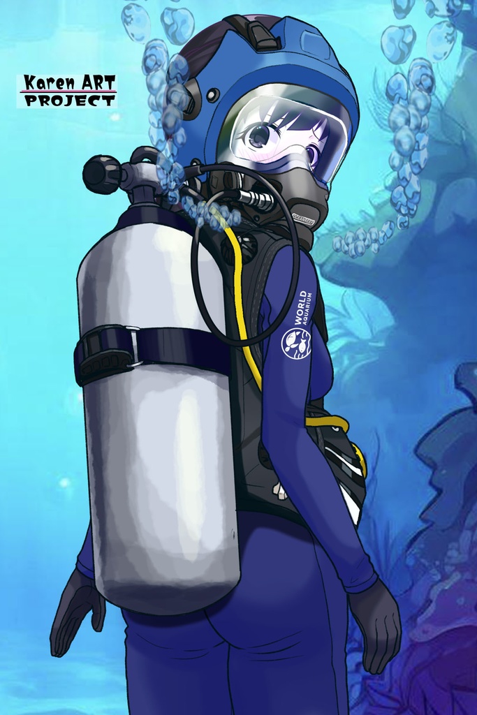 潜水女子 Vol.10 OCEAN REEF Full Face Mask-Diving GEAR【水中を泳ぐ女性の美】 Diving Girls Vol.10 - OCEAN REEF Full Face Mask-Diving GEAR【The Beauty of Women Swimming Underwater】