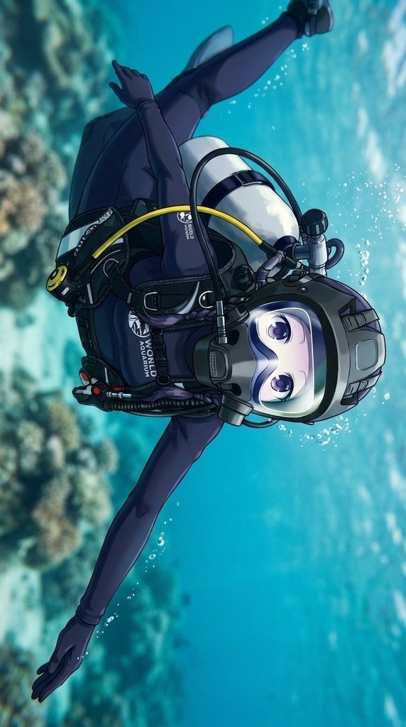 潜水女子 Vol.11 OCEAN REEF Full Face Mask-Diving GEAR【水中を泳ぐ女性の美】 Diving Girls Vol.11 - OCEAN REEF Full Face Mask-Diving GEAR【The Beauty of Women Swimming Underwater】