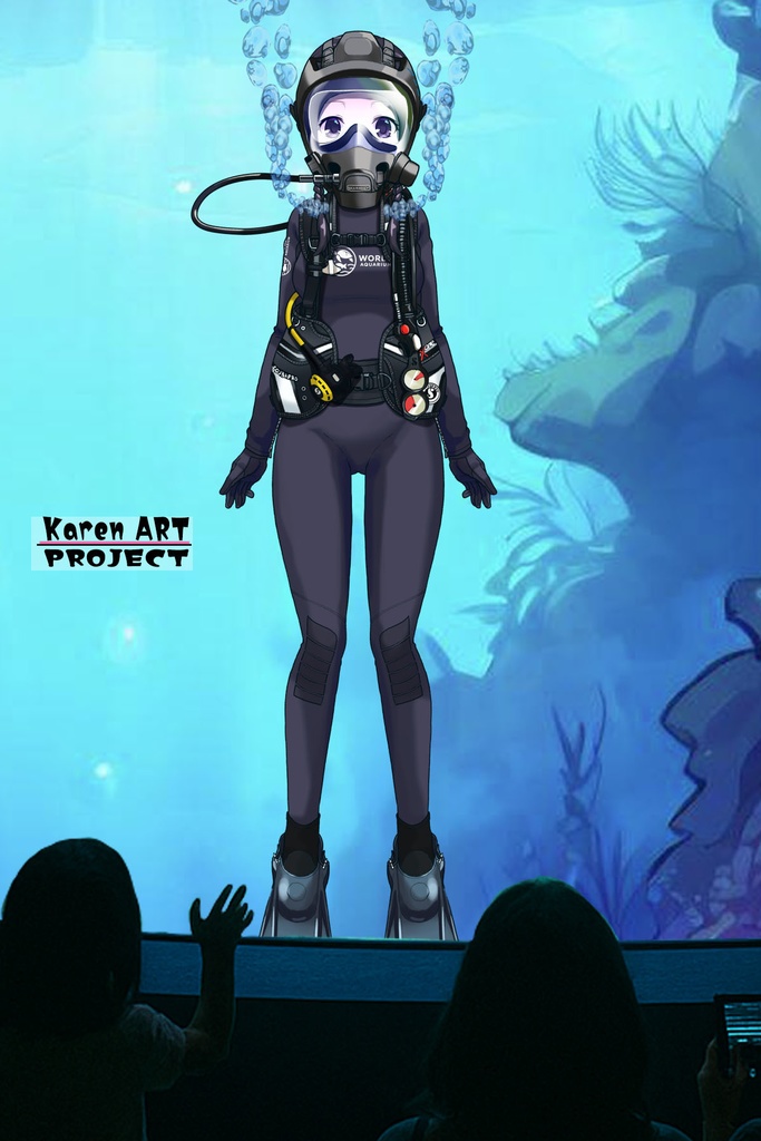 潜水女子 Vol.11 OCEAN REEF Full Face Mask-Diving GEAR【水中を泳ぐ女性の美】 Diving Girls Vol.11 - OCEAN REEF Full Face Mask-Diving GEAR【The Beauty of Women Swimming Underwater】