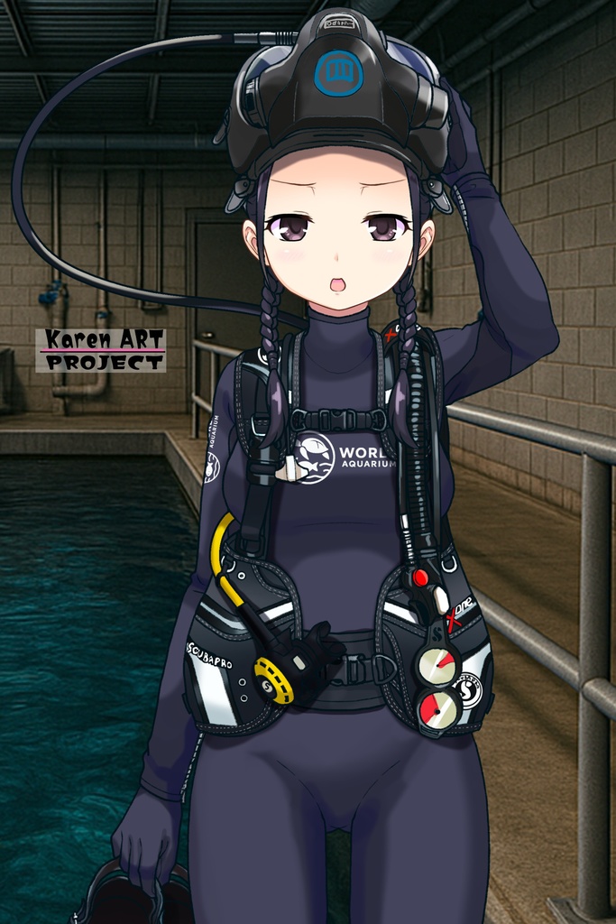 潜水女子 Vol.11 OCEAN REEF Full Face Mask-Diving GEAR【水中を泳ぐ女性の美】 Diving Girls Vol.11 - OCEAN REEF Full Face Mask-Diving GEAR【The Beauty of Women Swimming Underwater】